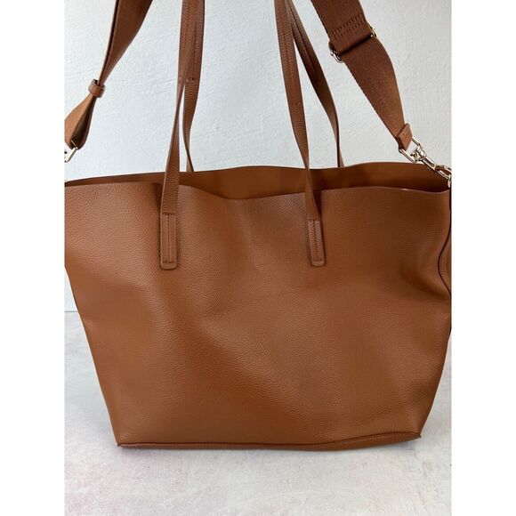 KG Monogram Tote Bag In Cognac Brown Basic Classic Staple Capsule Preppy - Picture 5 of 14